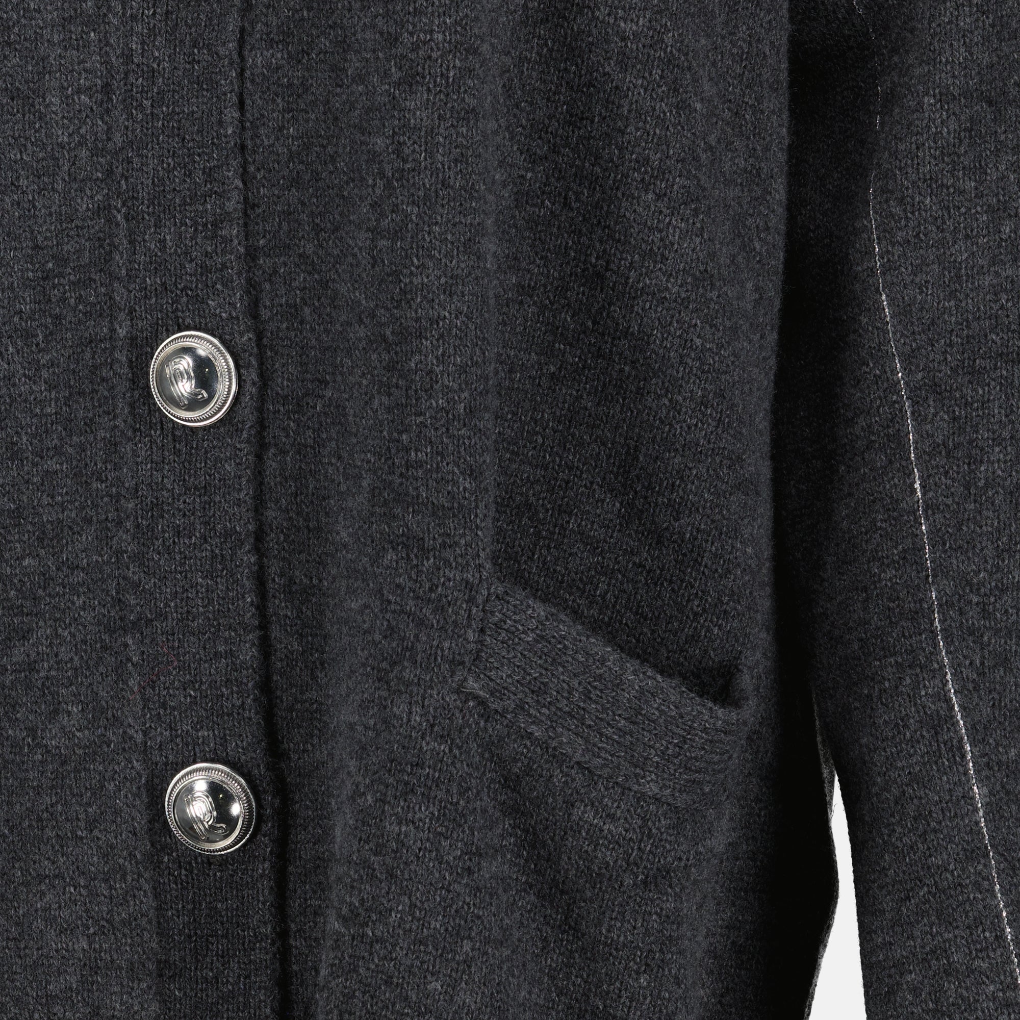 Image de l'article Cardigan en laine de la marque Rabanne pour Femme - Saison Automne-Hiver 2025 - Vue détaillée_6