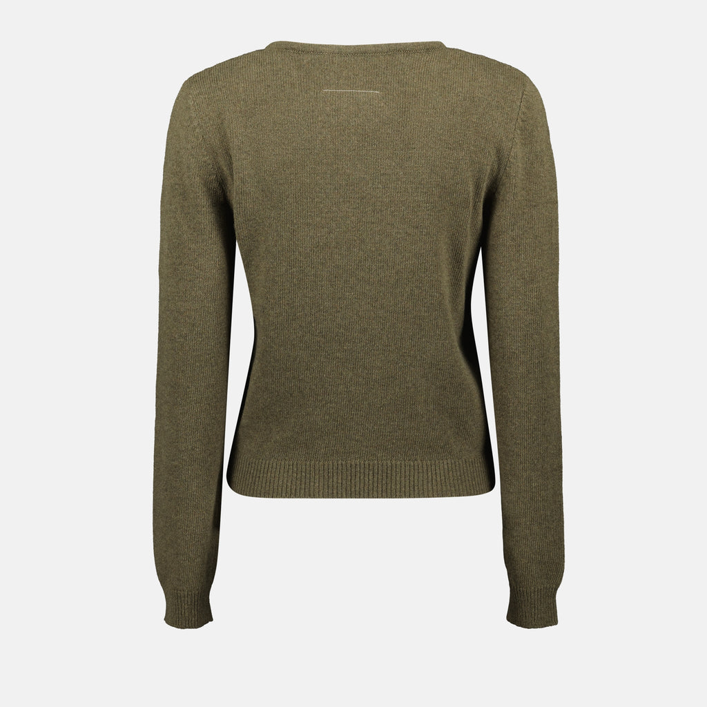 ニットウェア ホールセーター Mm6 カーキ Femme