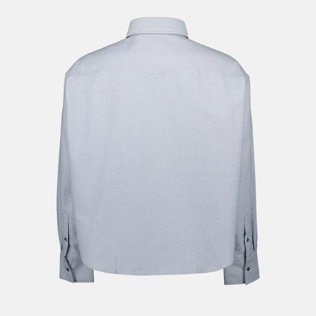 Camisas Camisa Curta Oversized Ami PARIS Cinza Unissex