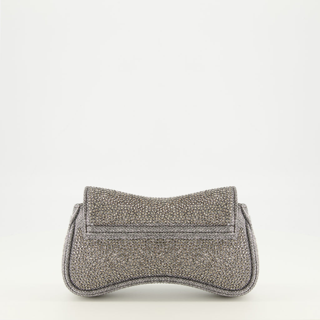 Image de l'article Sac Play petit à strass argenté de la marque Diesel pour Femme - Saison Printemps-Été 2026 - Vue de Dos