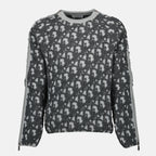 Maille Dior Oblique Sweater Dior Gris Homme