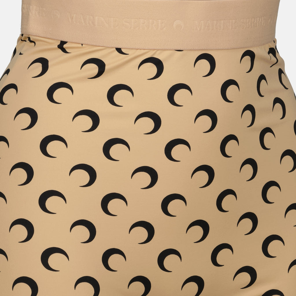Imagen del short ciclista Jersey Moon de la marca Marine Serre para mujer - Temporada Otoño-Invierno 2025 - Vista Detallada 3