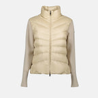 Jacken Veste bi-matière matelassé Moncler Beige Femme