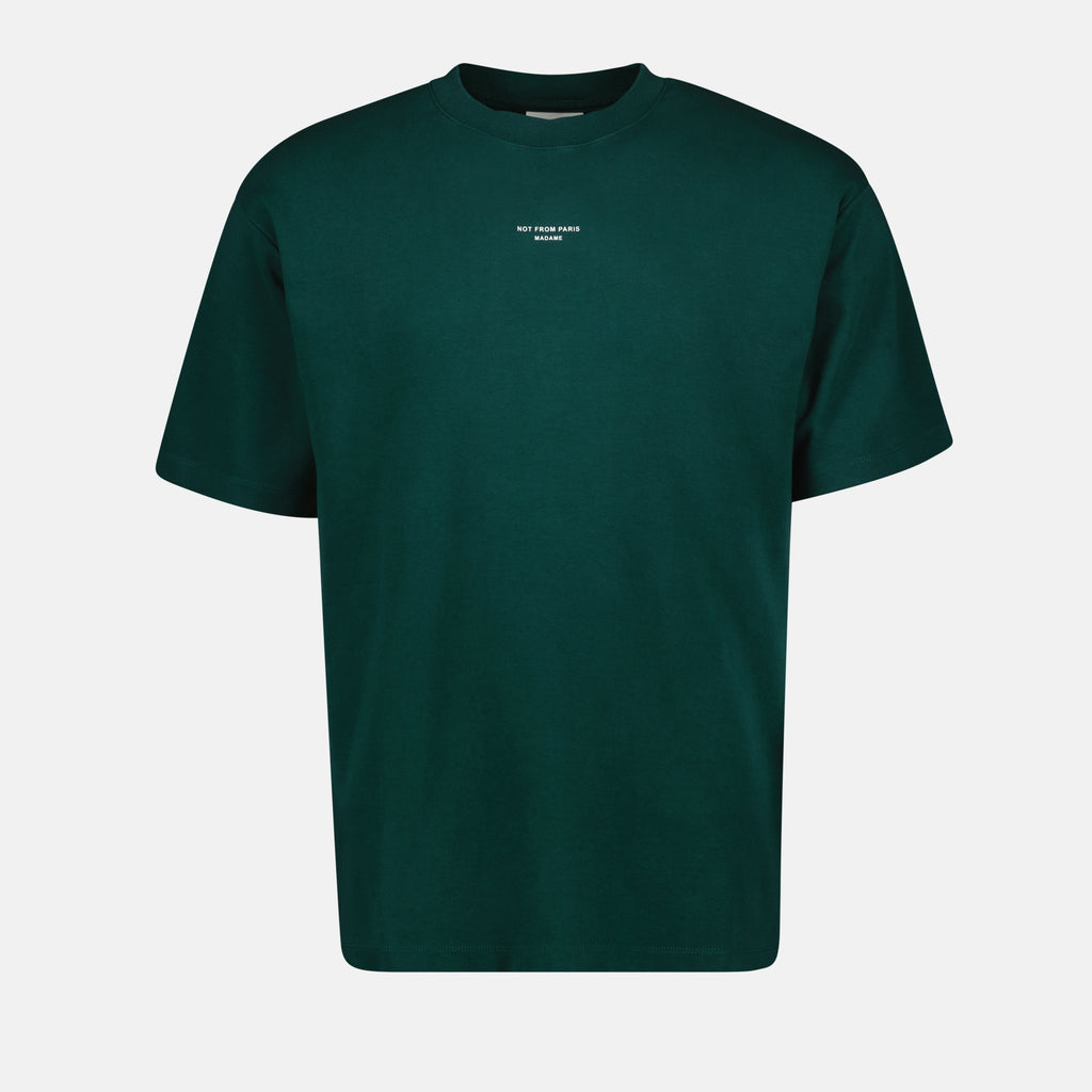 T-shirts T-shirt Slogan Classique vert Drole De Monsieur Vert Homme