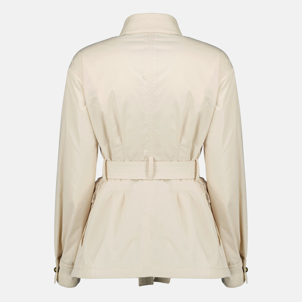 Bild des Moncler Damen Maitake Beigen Gürteljacke - Frühling-Sommer 2026 - Rückansicht