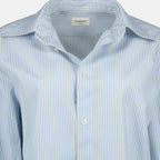 Chemises Cassandre gestreiftes Hemd Saint Laurent Bleu Femme