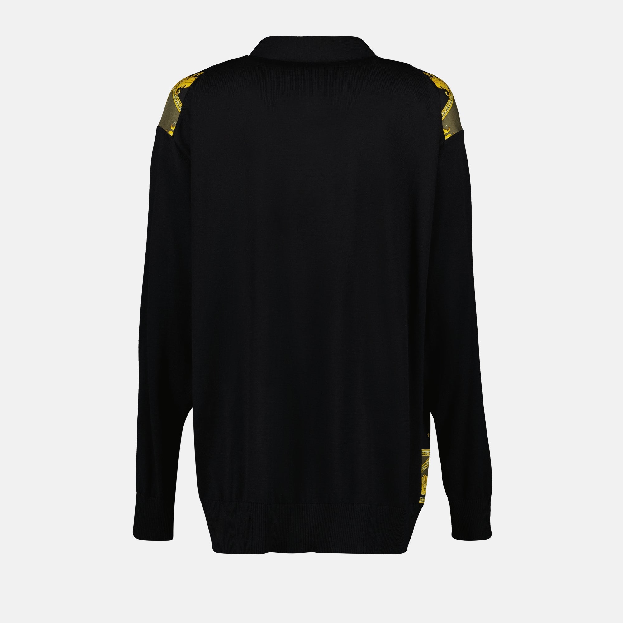 Maille Cardigan Barocco Coupe des Dieux Versace Jaune Femme