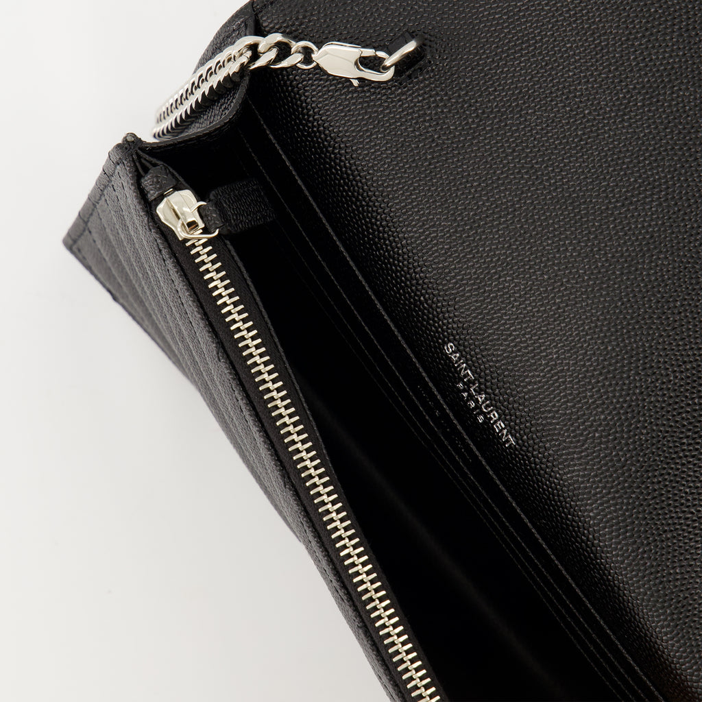 Petite maroquinerie Ketten-Umschlaggeldbörsen Saint Laurent Noir Femme