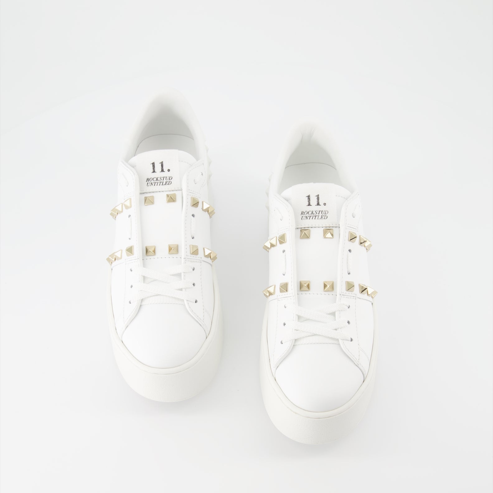 Baskets Baskets Rockstud à plateforme Valentino Garavani Blanc Femme