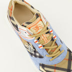 Image of the Burberry Men's Matrix Sport Sneakers - Fall-Winter 2025 - Detailed top view