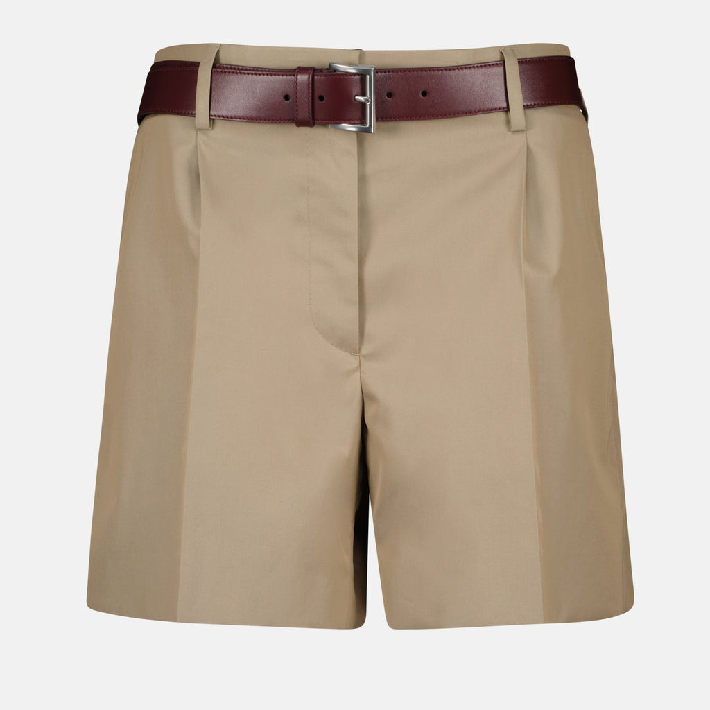 Shorts Short chino Prada Beige Femme