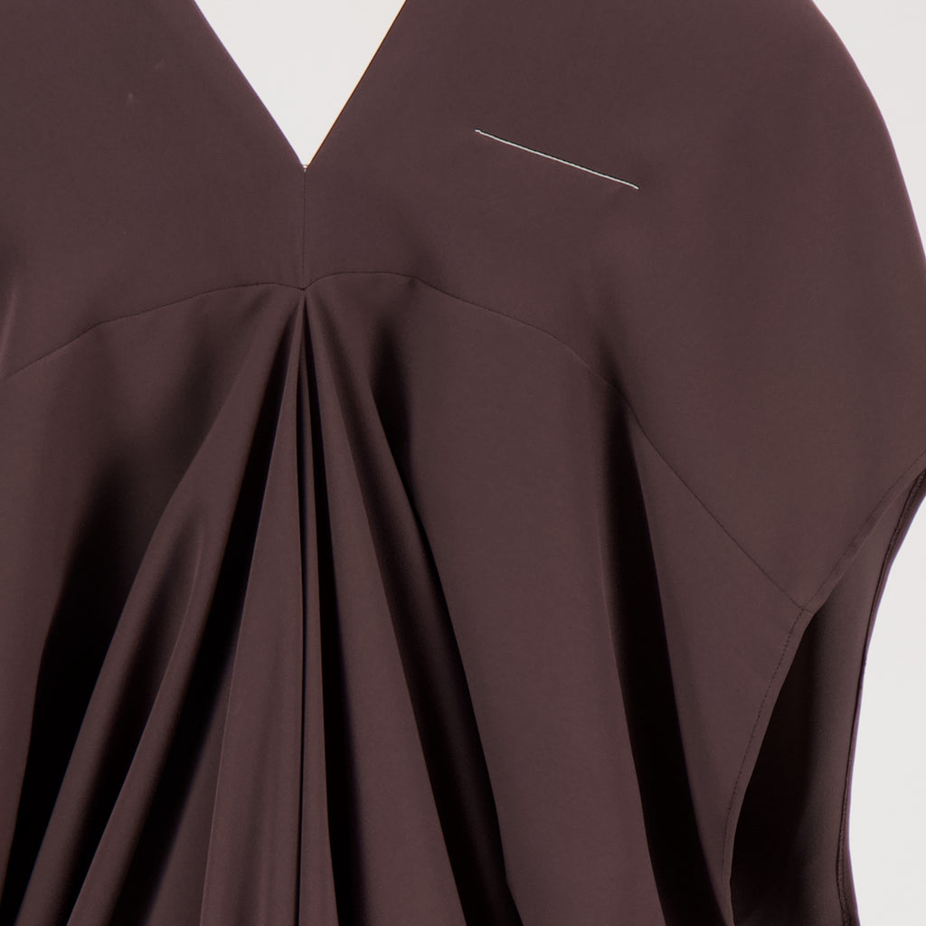 Robes Robe longue Mm6 Marron Femme