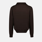 Maille Pull à col cheminée Courrèges Marron Homme