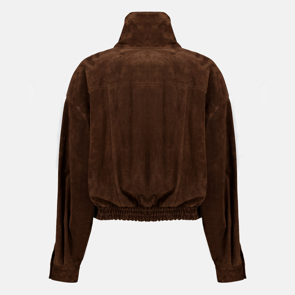 Manteaux Vintage brown suede jacket Saint Laurent Marron Femme