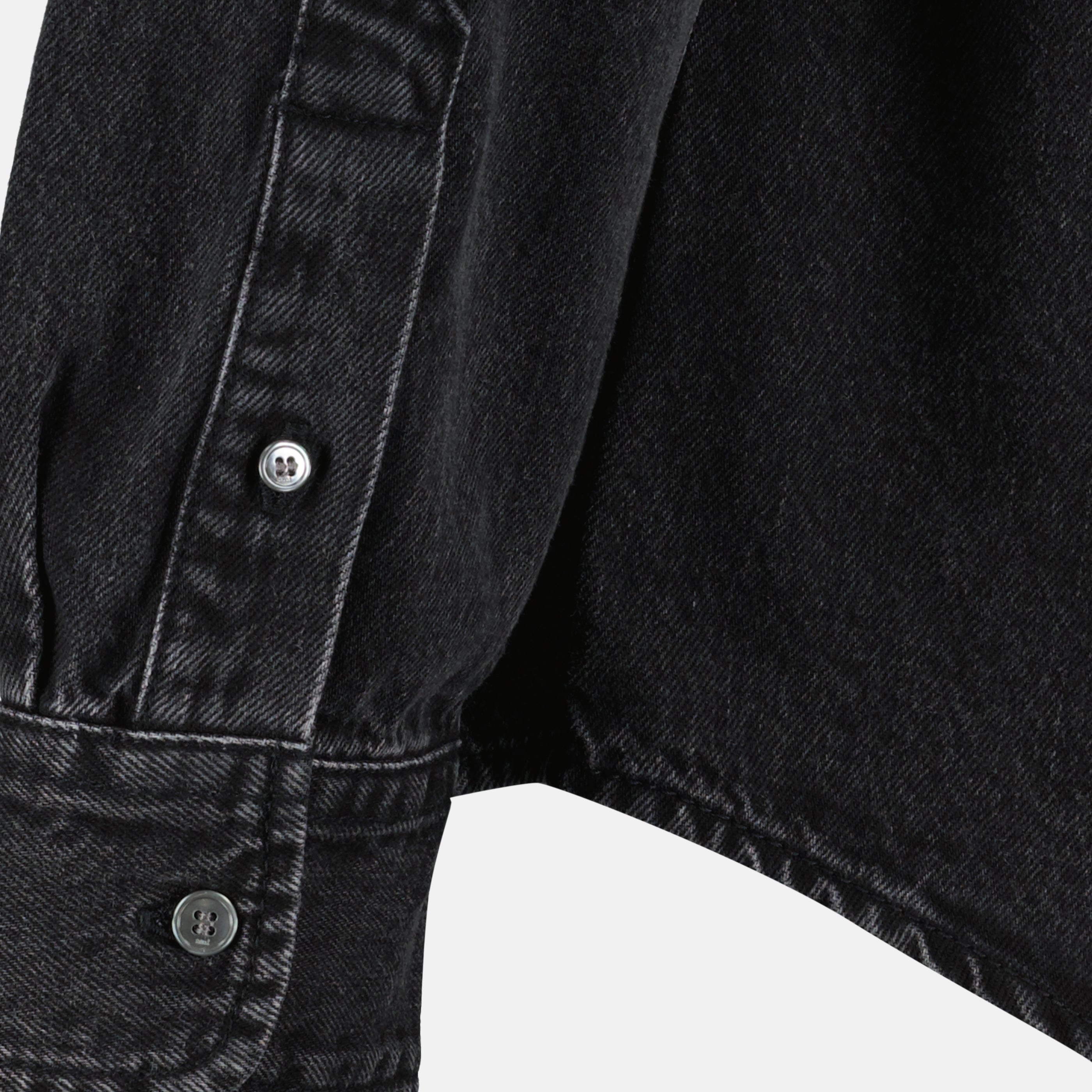 Image de l'article Chemise en denim noir de la marque Ami PARIS pour Unisex - Saison Printemps-Été 2026 - Vue détaillée_2
