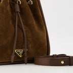 Image de l'article Mini sac seau Darling de la marque Prada pour Femme - Saison Automne-Hiver 2025 - Vue détaillée_2