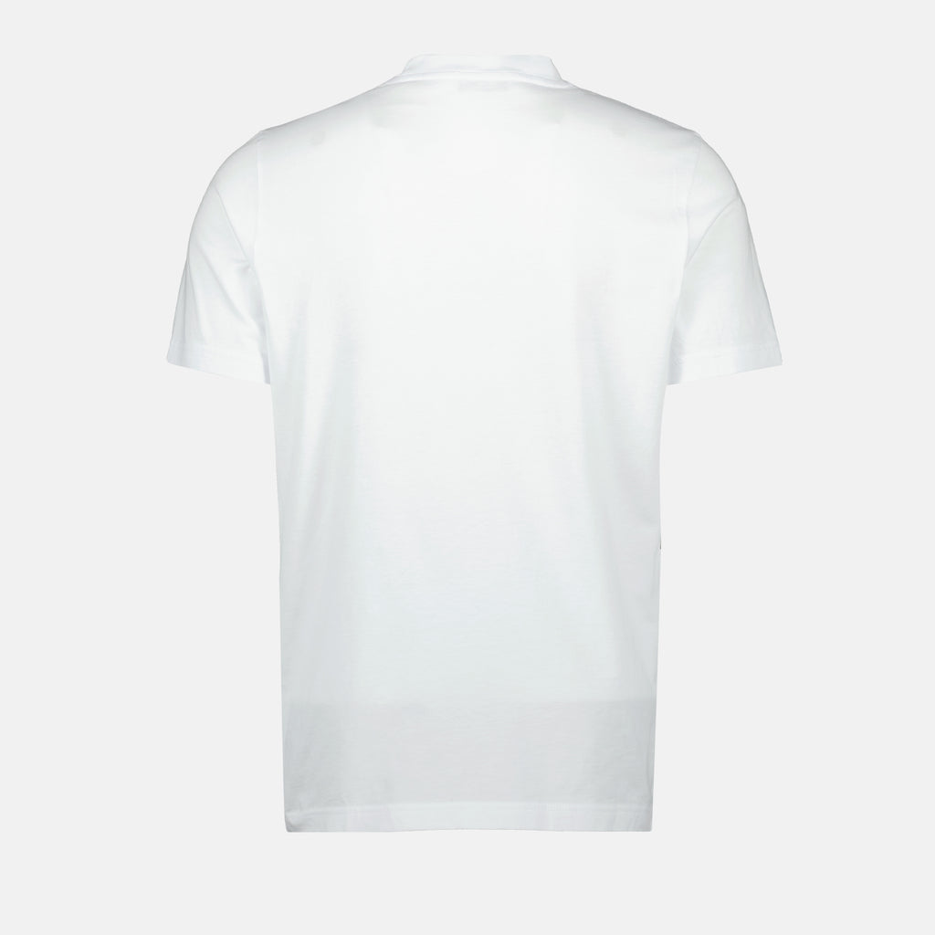 T-shirts T-shirt à motif logo délavé Moncler Blanc Homme