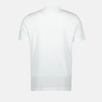 T-shirts T-shirt à motif logo délavé Moncler Blanc Homme