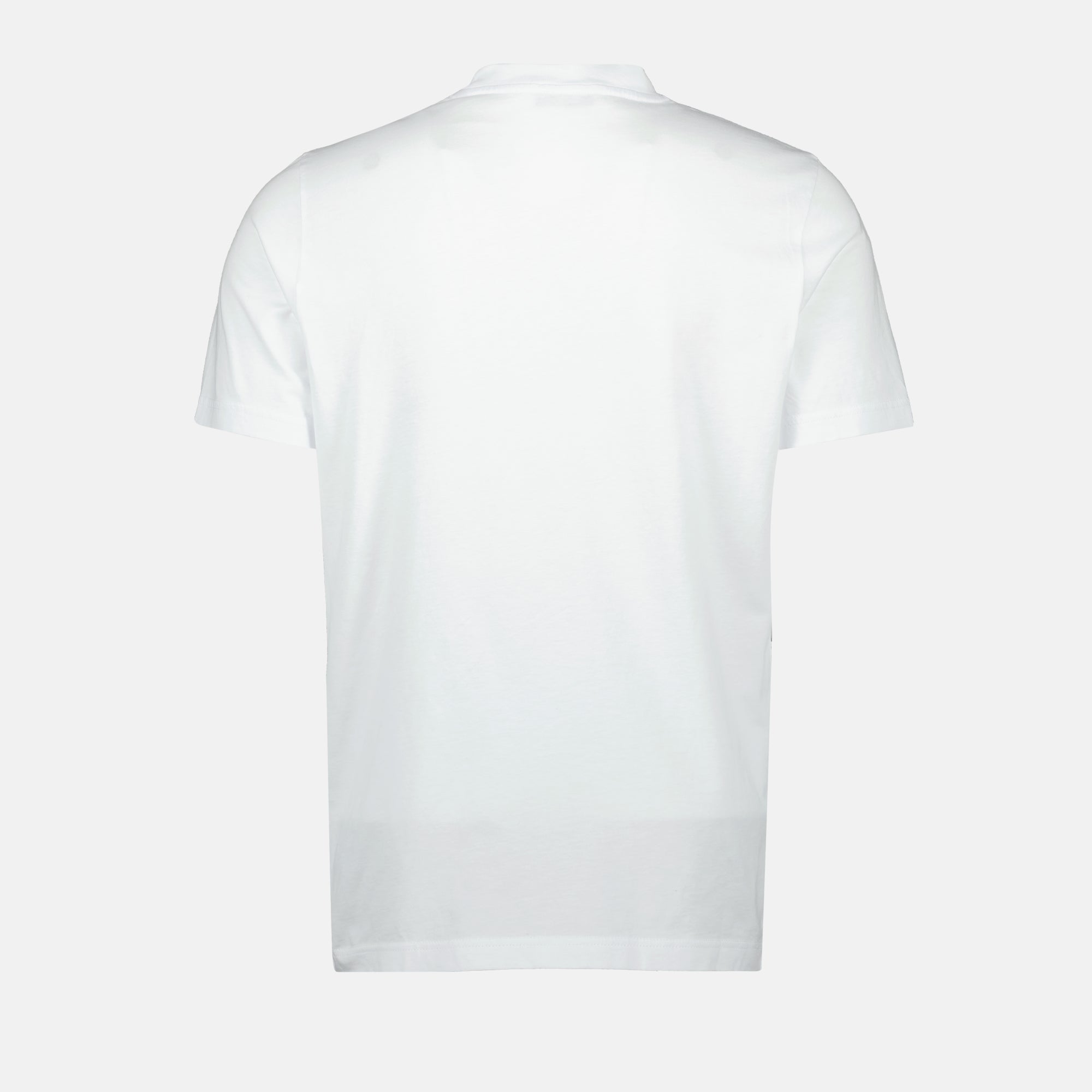 T-shirts T-shirt à motif logo délavé Moncler Blanc Homme