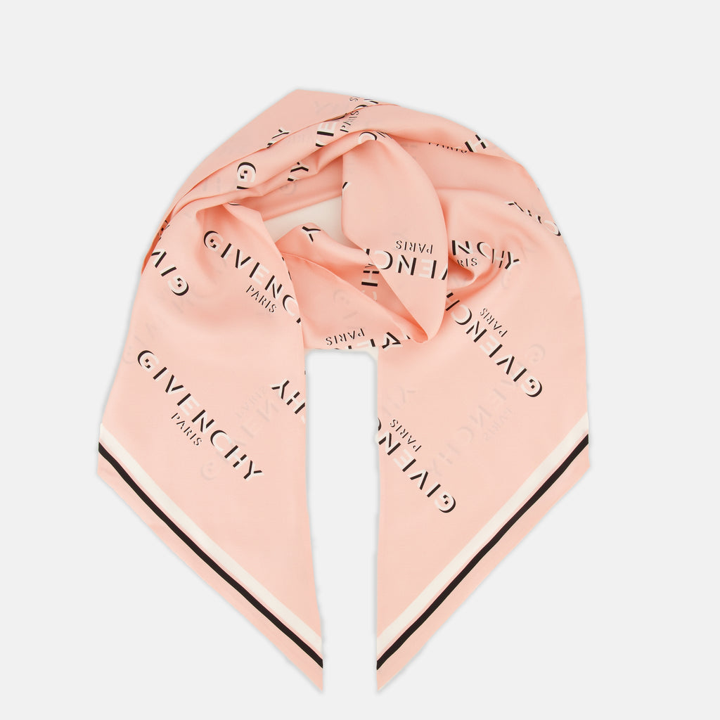 Écharpes, foulards et gants Maxi bandeau en soie Shadow rose clair Givenchy Rose Femme