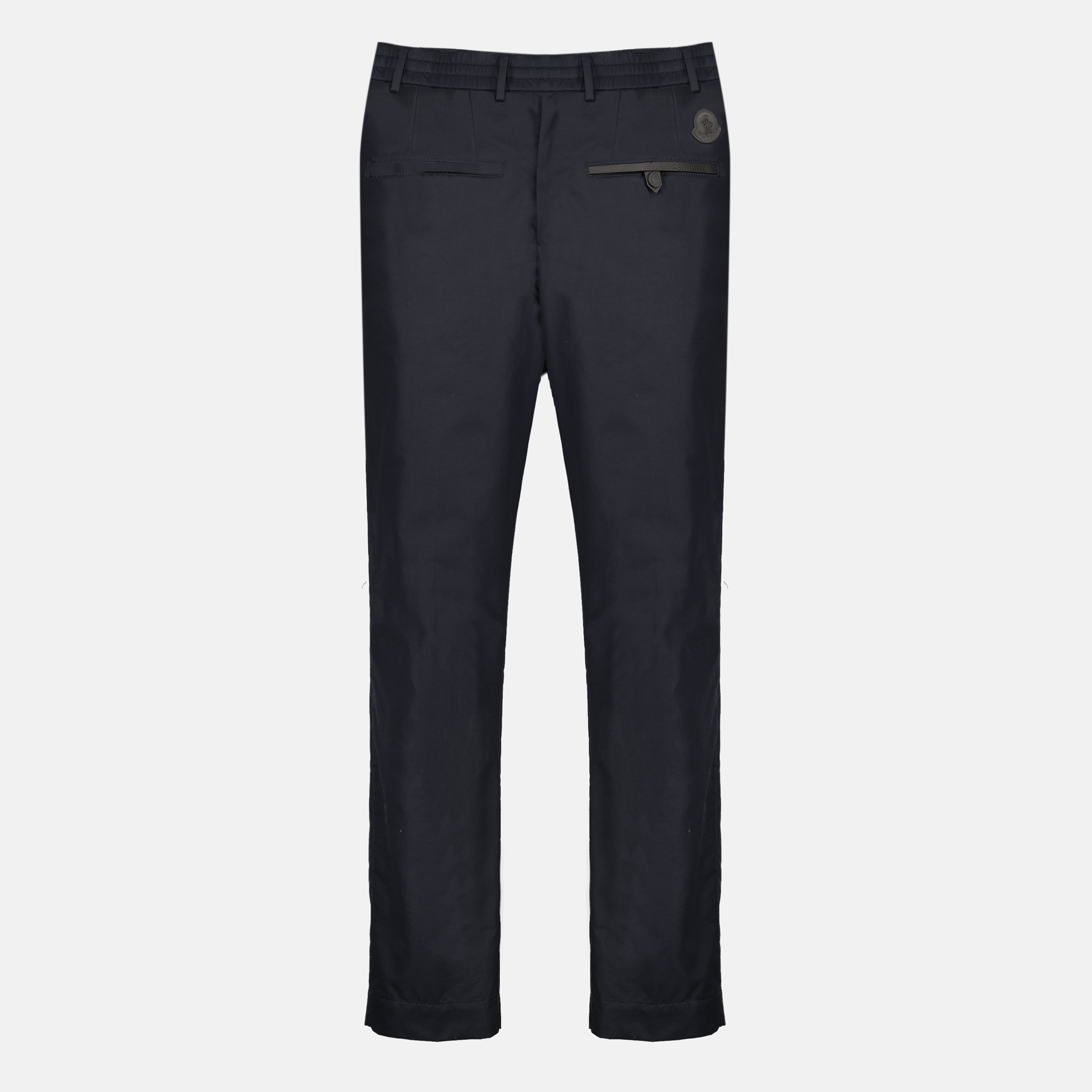 Pantalons Navyblaue Baumwollhose Moncler Bleu foncé Homme