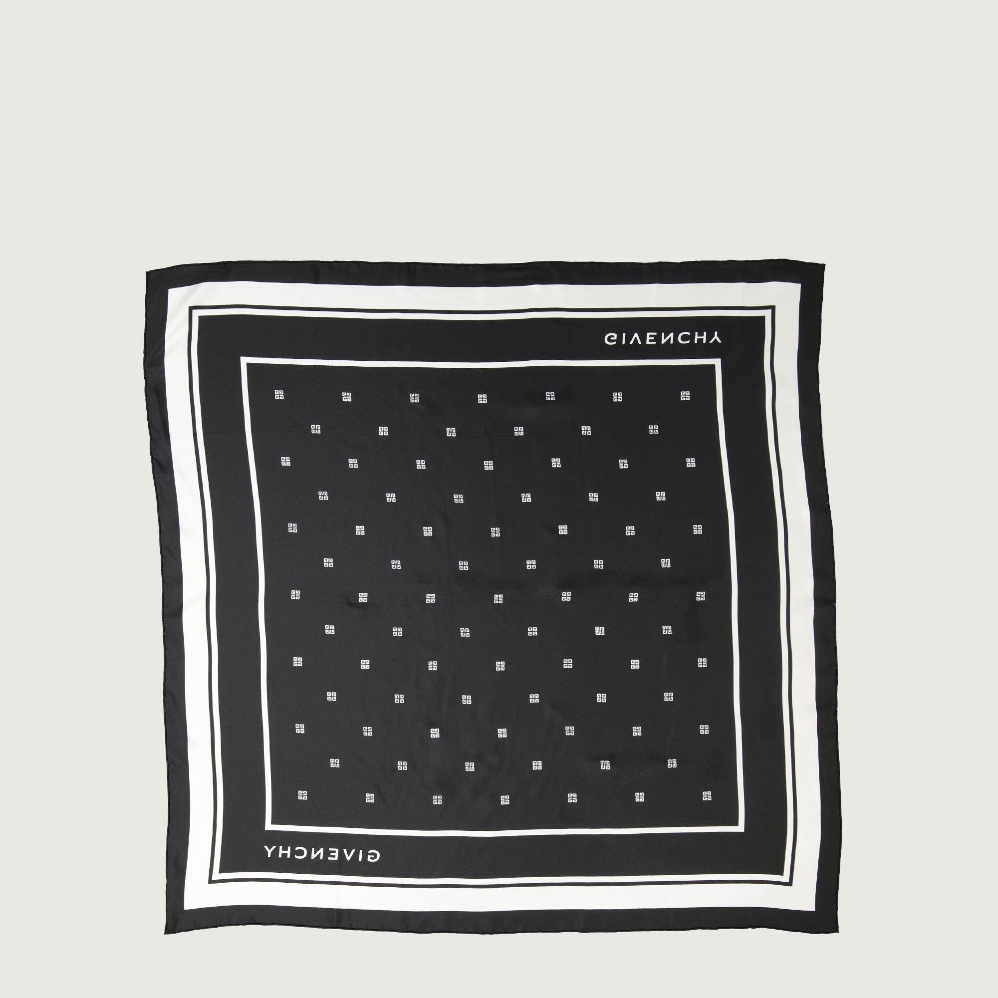 Écharpes, foulards et gants Carré de soie 4G Givenchy Noir Femme