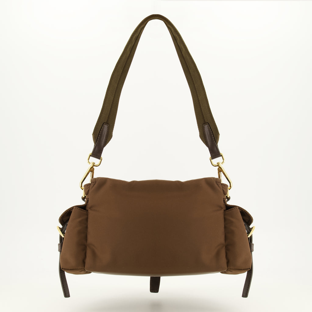 Sacs à main et épaule Bolso Explore en Re-Nylon Marrón Prada Marron Femme
