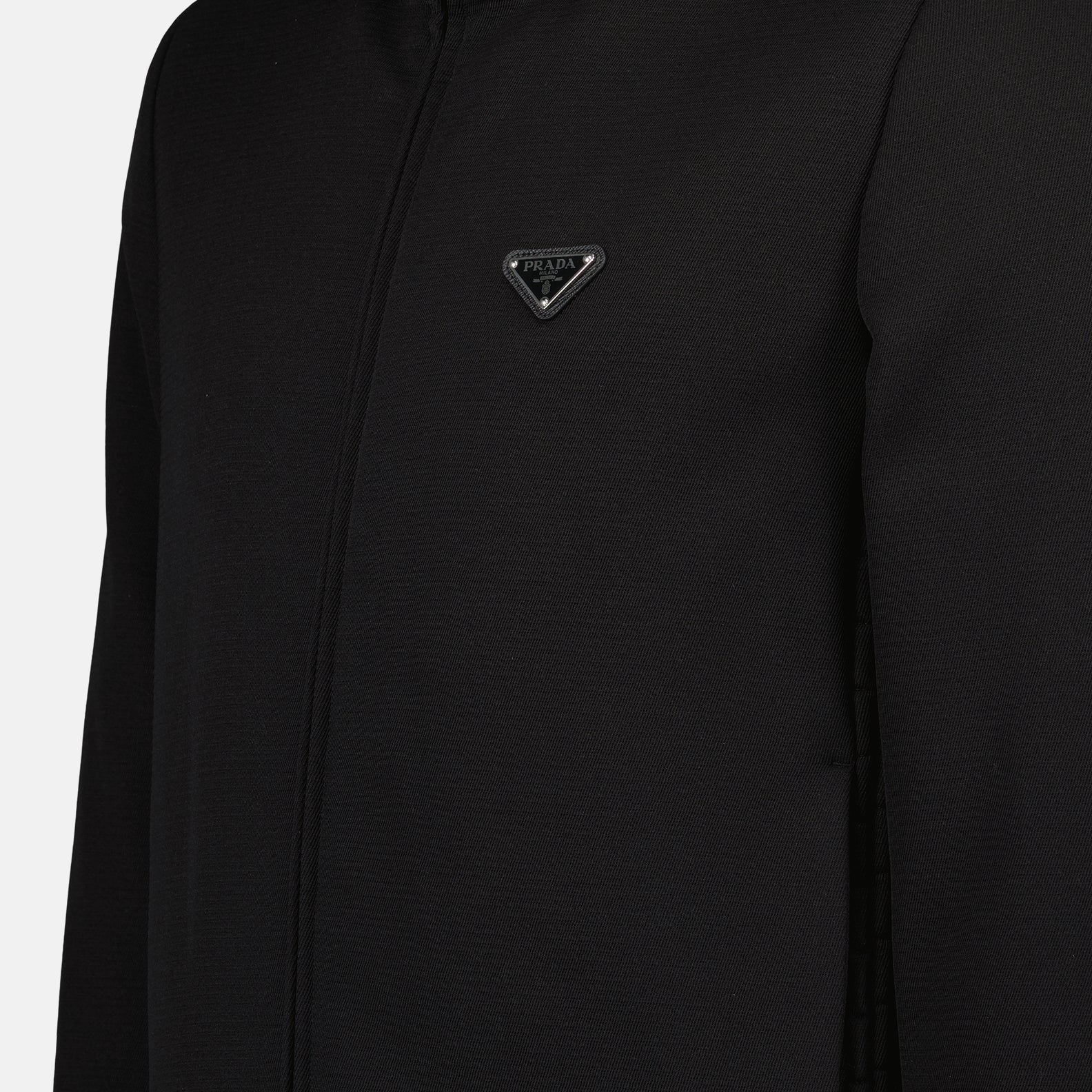 Jacken Dickes Nylonjacke Prada Schwarz Homme