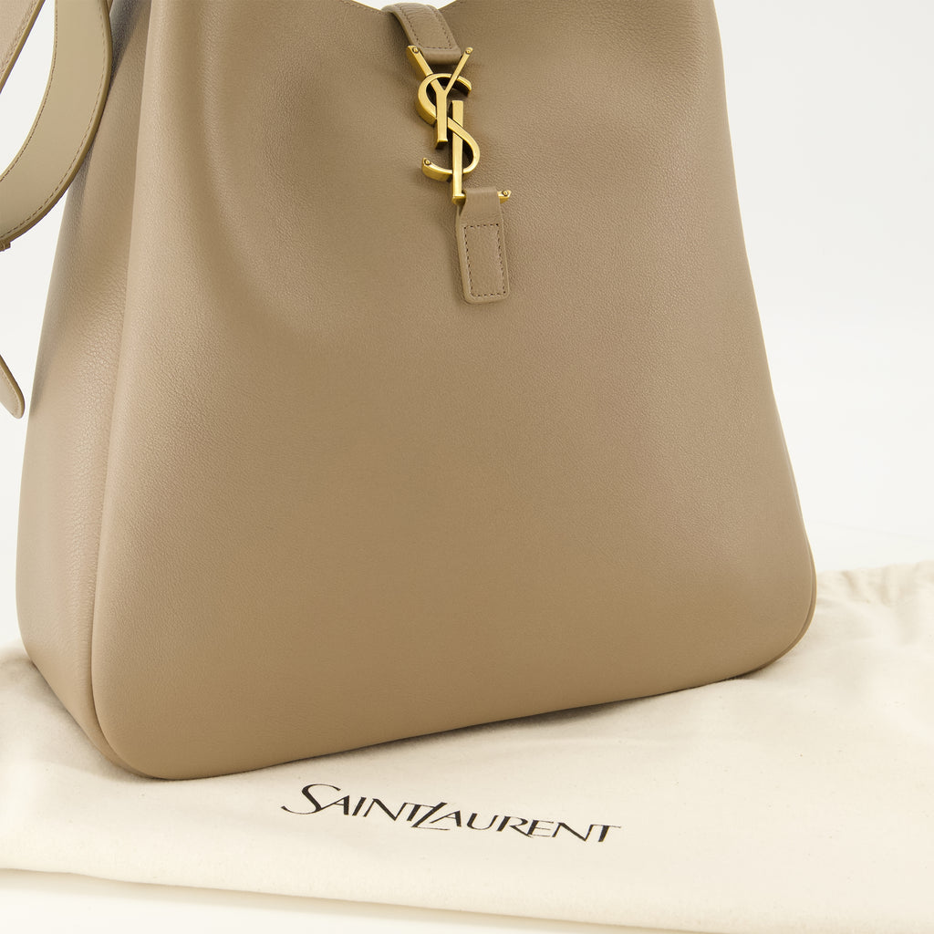 Sacs à main et épaule Le 5 à 7 Large Beige Leather Bag Saint Laurent Beige Femme
