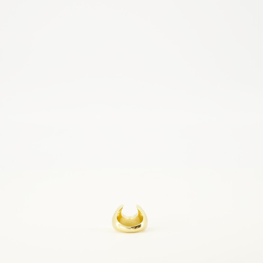 Image de l'article Bague Moon en laiton de la marque Marine Serre pour Femme - Saison Automne-Hiver 2025 - Vue de Dos