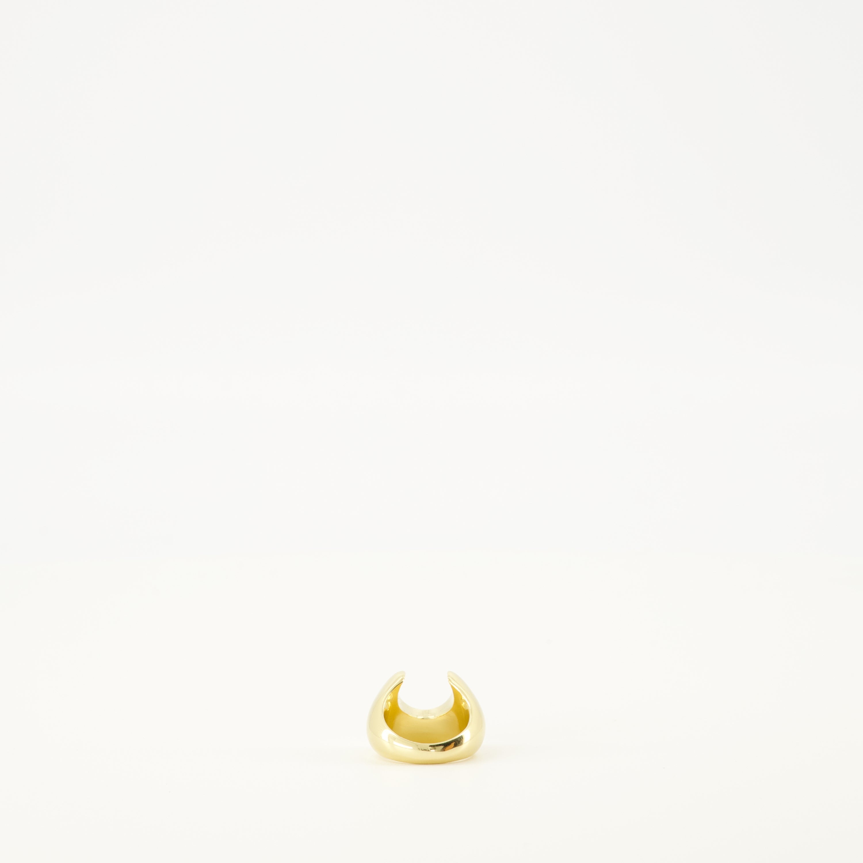 Image de l'article Bague Moon en laiton de la marque Marine Serre pour Femme - Saison Automne-Hiver 2025 - Vue de Dos