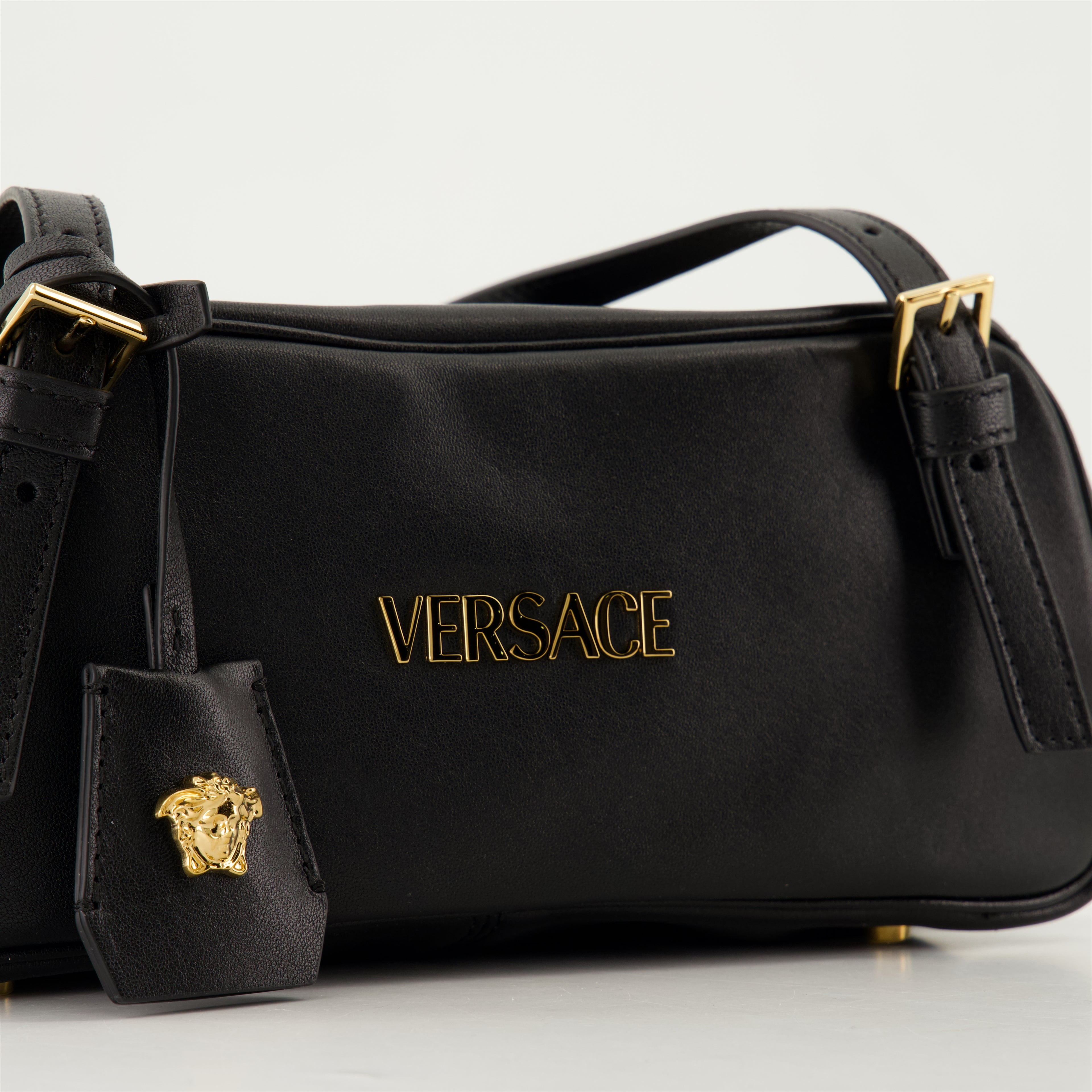 Bolsas de mão e de ombro Saco de Bowling Versace Preto Femme