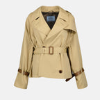 Casacos Casaco Trench Curto Prada Bege Femme