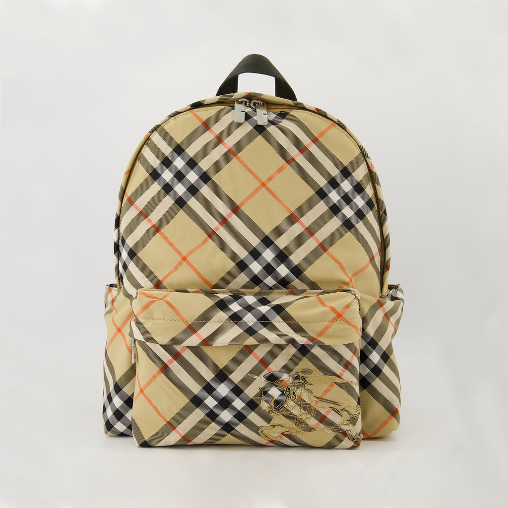 Backpacks Small Check Backpack Burberry Beige Homme