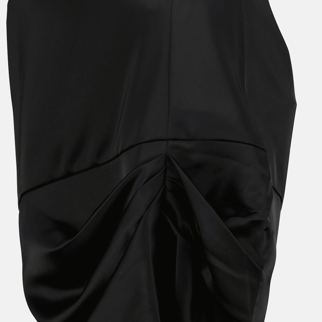 Robes Robe courte drapée noire Iro Noir Femme