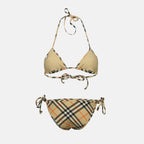 Beachwear Bas de nikini à carreaux Burberry Beige Femme