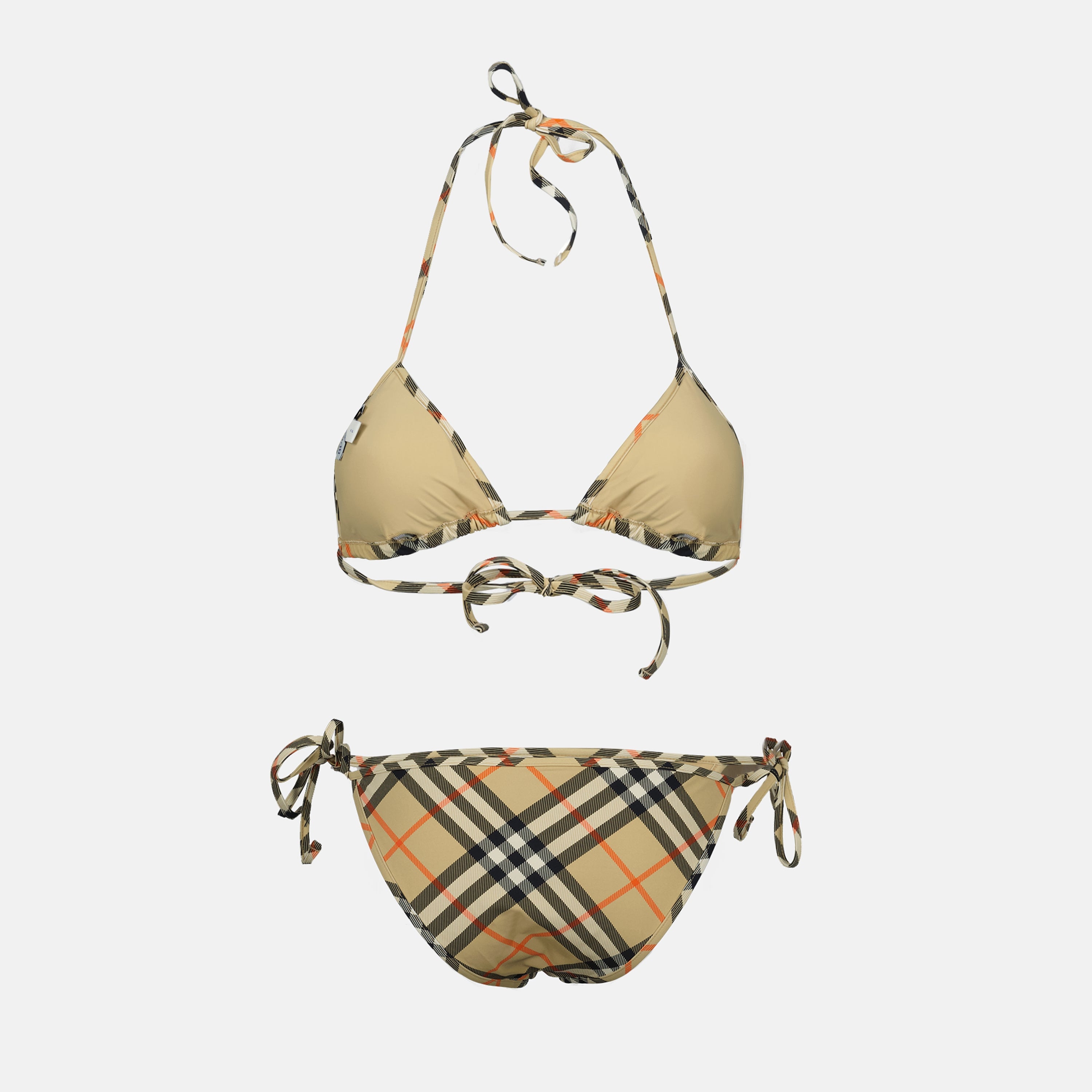 Beachwear Bas de nikini à carreaux Burberry Beige Femme