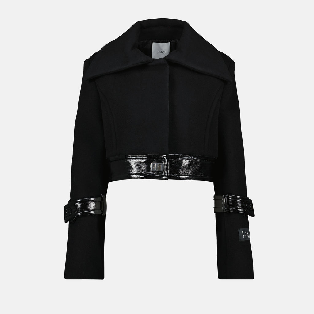 Bild der kurzen Wolljacke der Marke Patou für Damen - Herbst-Winter-Saison 2025 - Vorderansicht