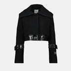 Bild der kurzen Wolljacke der Marke Patou für Damen - Herbst-Winter-Saison 2025 - Vorderansicht