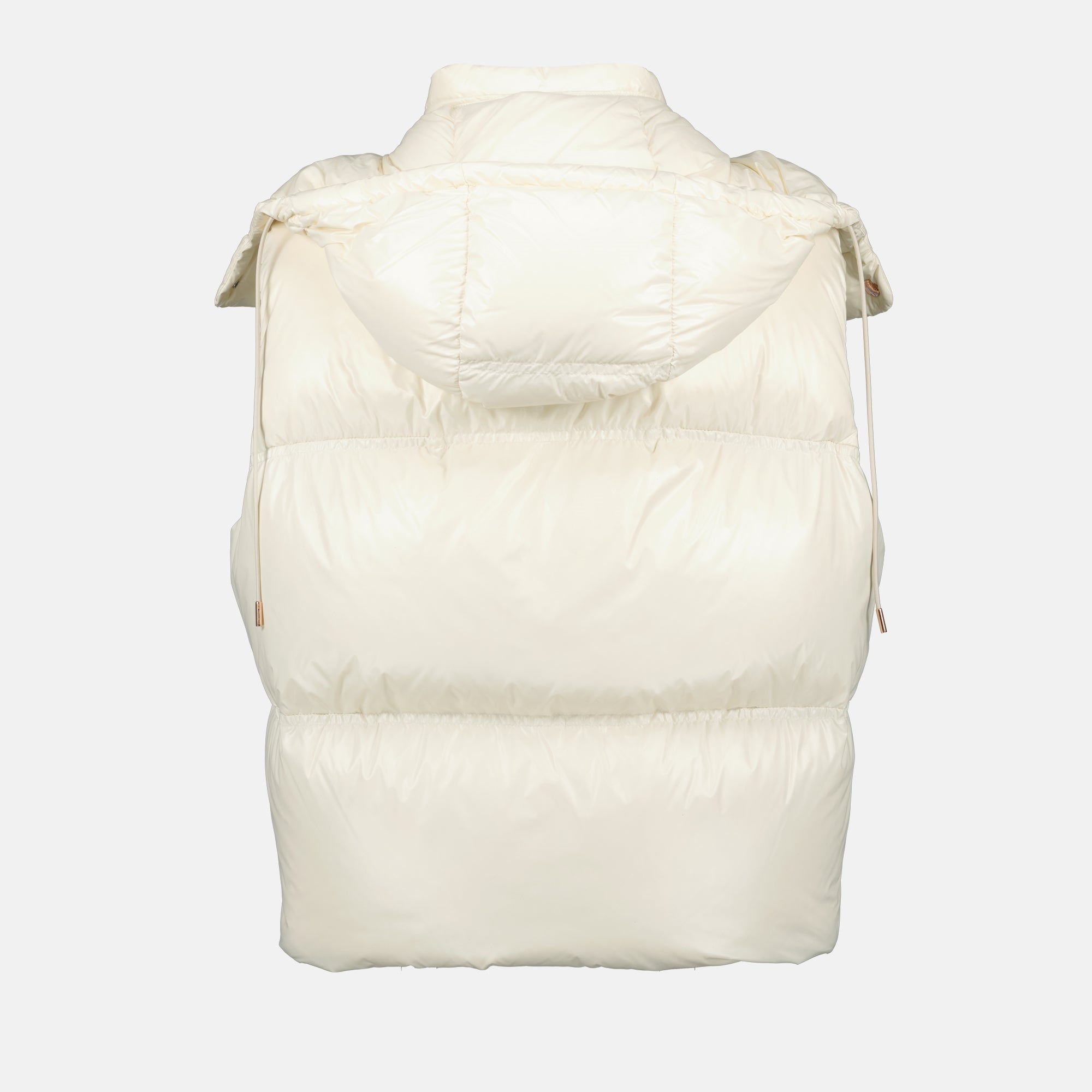 Image of the Moncler Women's Pario Sleeveless Puffer Jacket - Fall-Winter 2025 - Back View