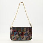 Image of the multicolored Baguette clutch bag by Fendi for Women - Spring-Summer 2026 - Back View
