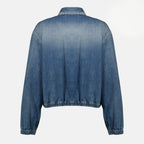 Bild des Artikels Blaue Denimjacke von Prada für Frauen - Frühjahr-Sommer 2026 - Rückansicht