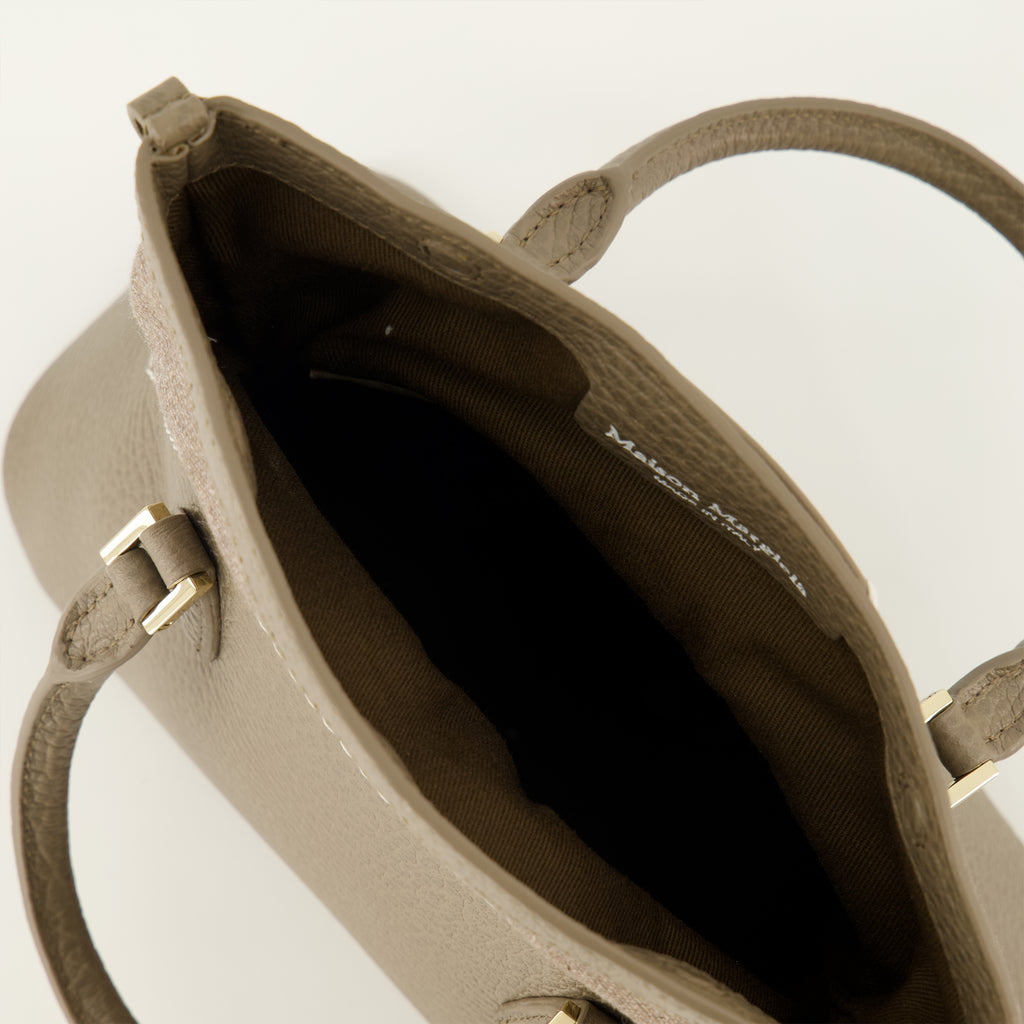 Sacs à main et épaule Bolso Micro de Cuero 5AC en Marrón Maison Margiela Marron Femme
