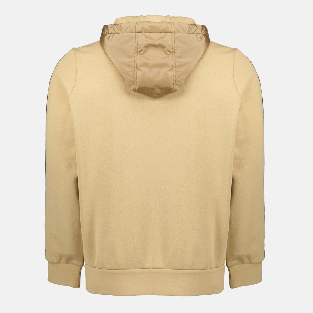 Imagen del sudadera con capucha marrón de la marca Moncler para hombre - Temporada Primavera-Verano 2026 - Vista Trasera