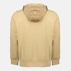 Immagine della felpa con cappuccio marrone del marchio Moncler per uomo - Collezione Primavera-Estate 2026 - Vista Posteriore