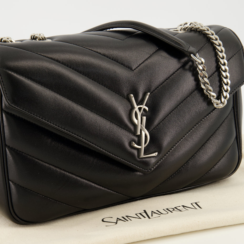 Sacs à main et épaule ルル 中型 ブラック レザー バッグ Saint Laurent Noir Femme