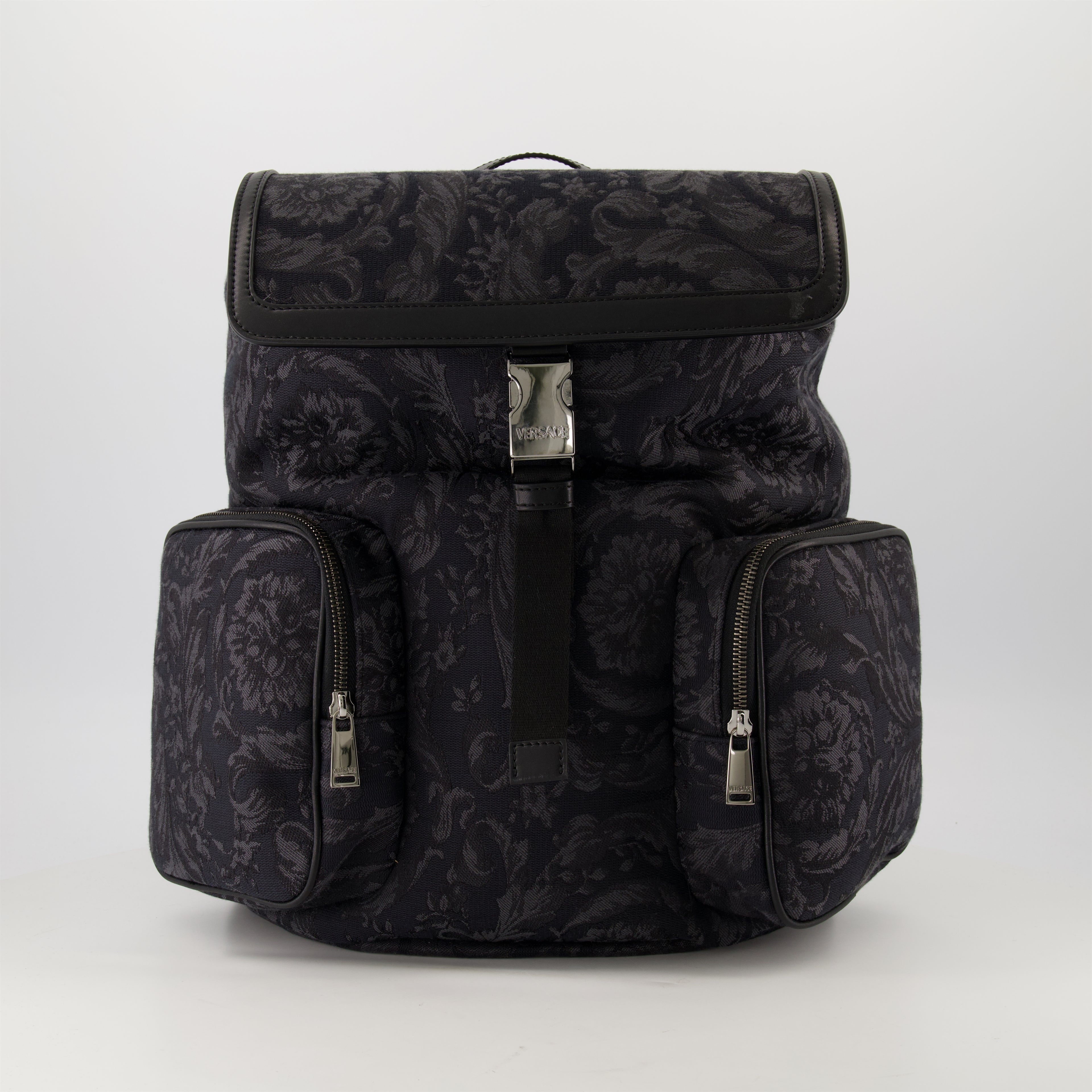 Zaini Zaino Barocco Versace Nero Homme