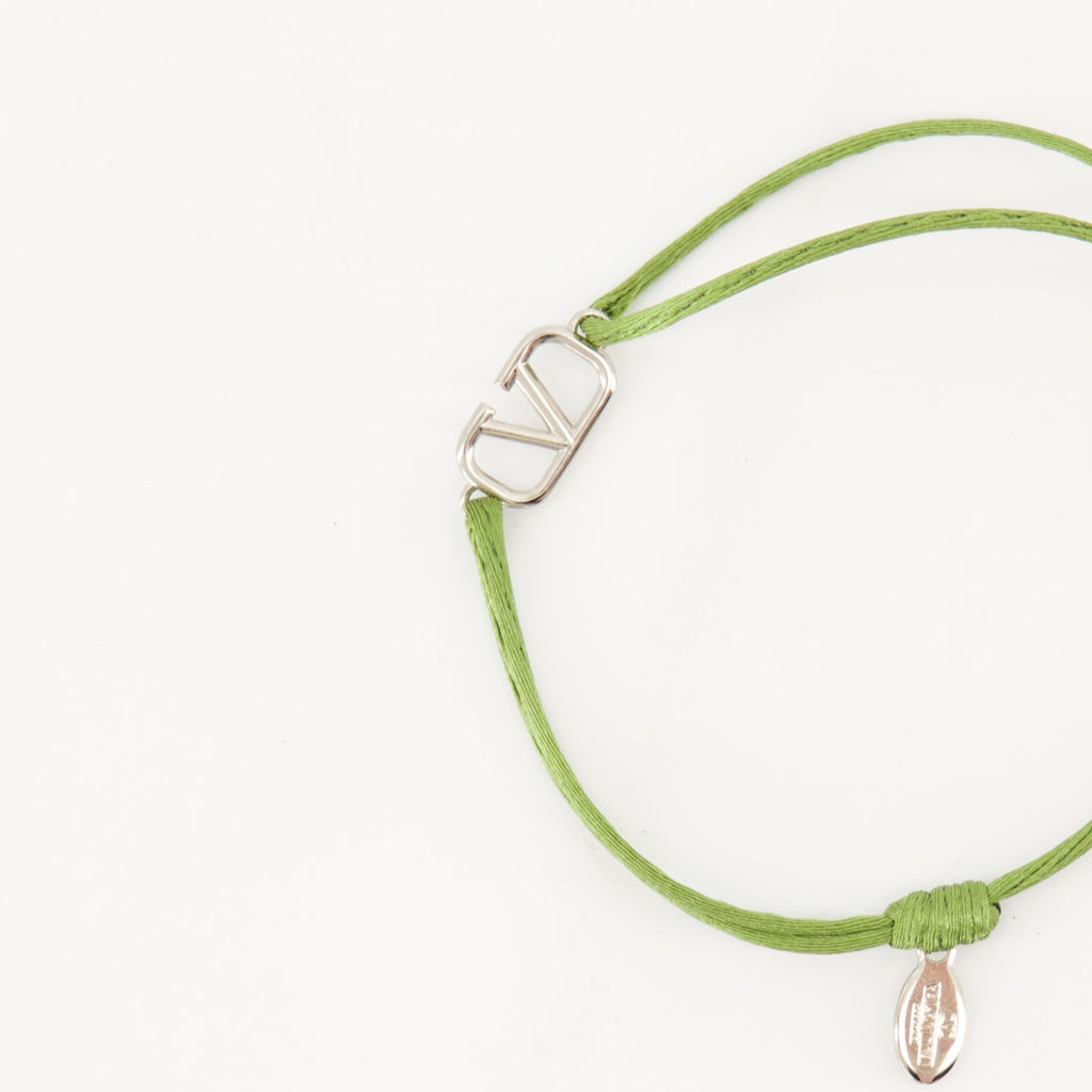 Bijoux Bracelet cordon Vlogo Valentino Garavani Vert Homme