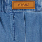 Shorts Short en denim Versace Blue Femme