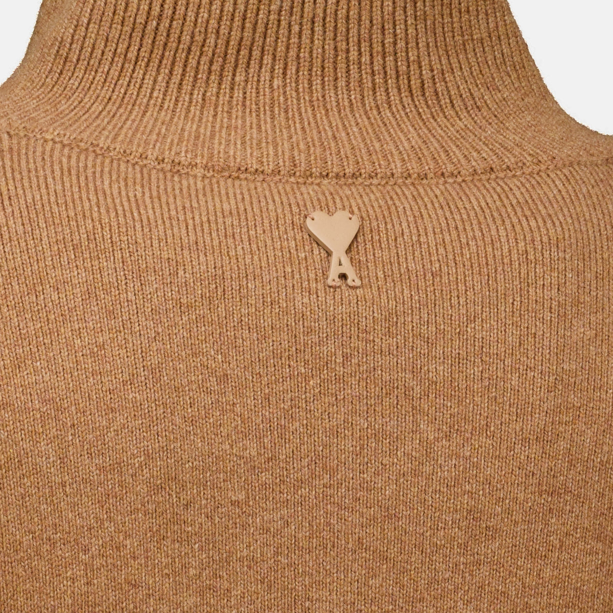 Sweatshirts Beige High Neck Sweater Ami PARIS Beige Unisexe